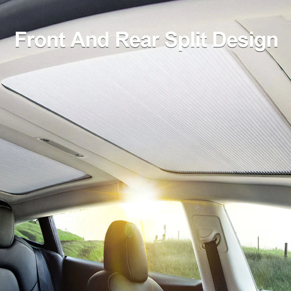 תריס גלילה נפתח/נסגר להצללת גג טסלה 3