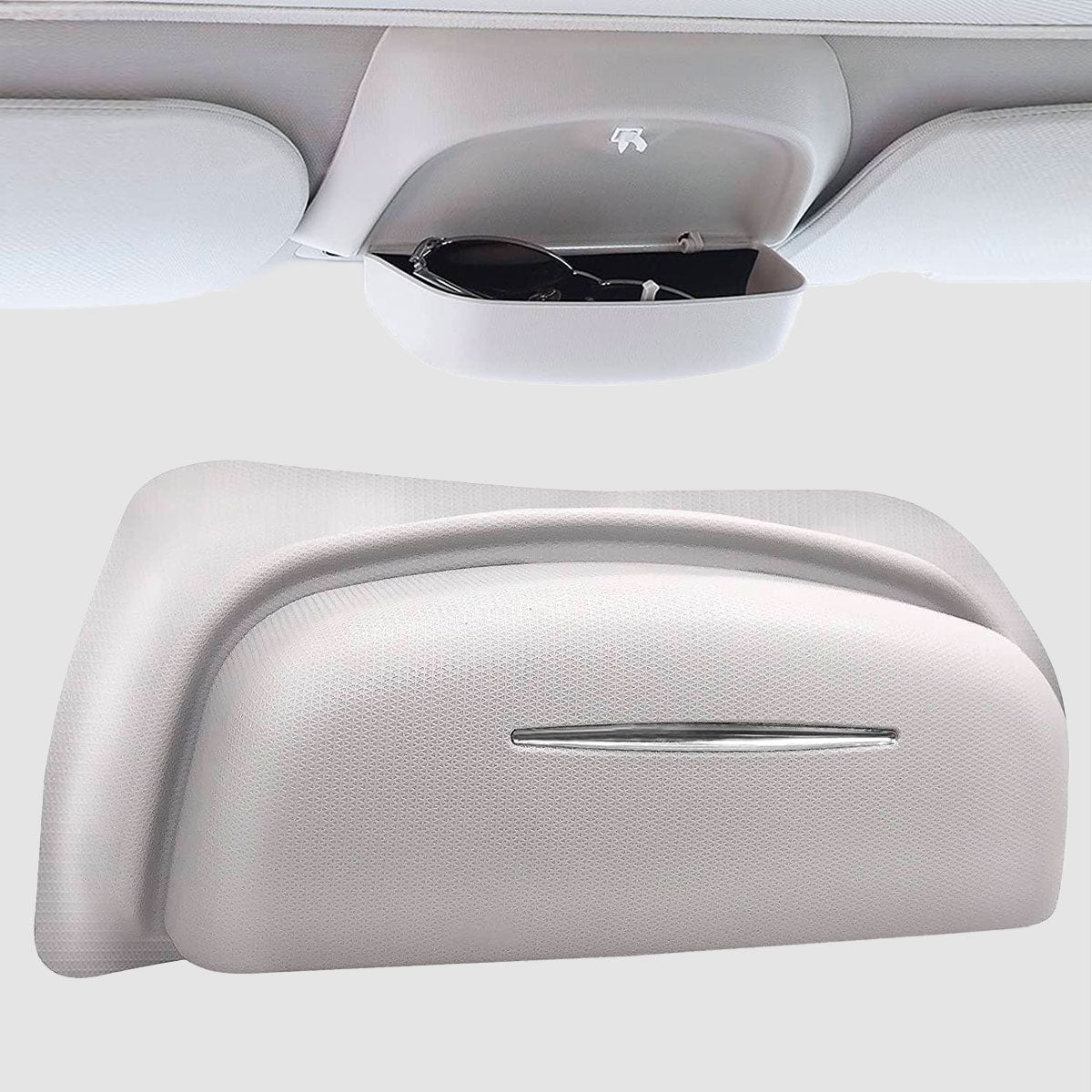 למודל Y מתקן בגימור זמש לאחסון משקפיים/משקפי שמש