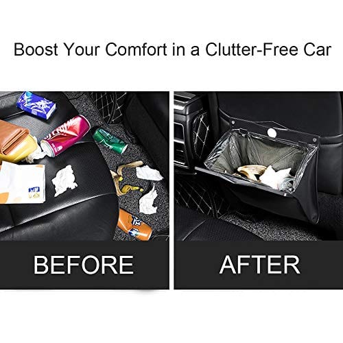 פח אשפה תלוי דמוי עור לטסלה Y עם תאורת LED פנימית